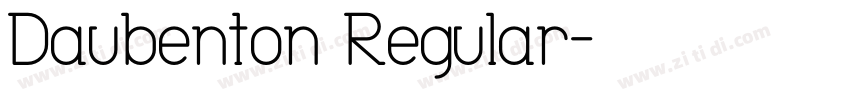 Daubenton Regular字体转换